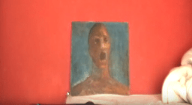 anguished man quadro