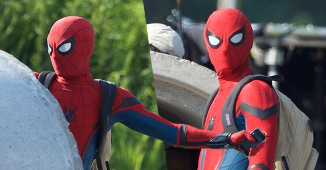 Tom Holland con il costume da Spider-Man – Homecoming 4
