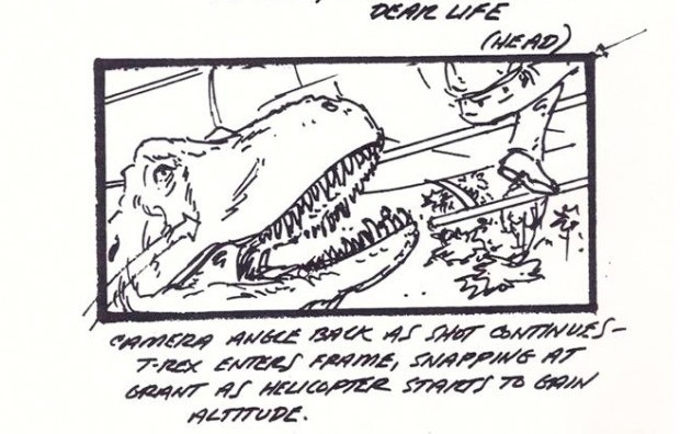 jurassic park helicopter storyboard 5