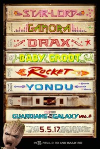 guardiani galassia 2 poster