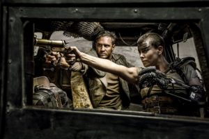 Charlize Theron and Tom Hardy in Mad Max Fury Road (2015)