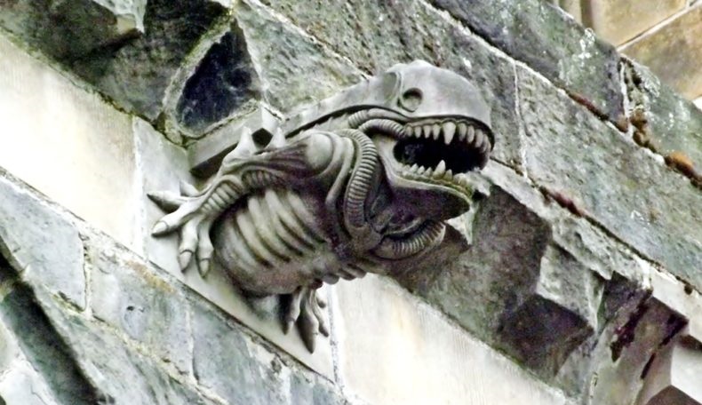 abbazia di Abbey Gargoyle xenomorfo