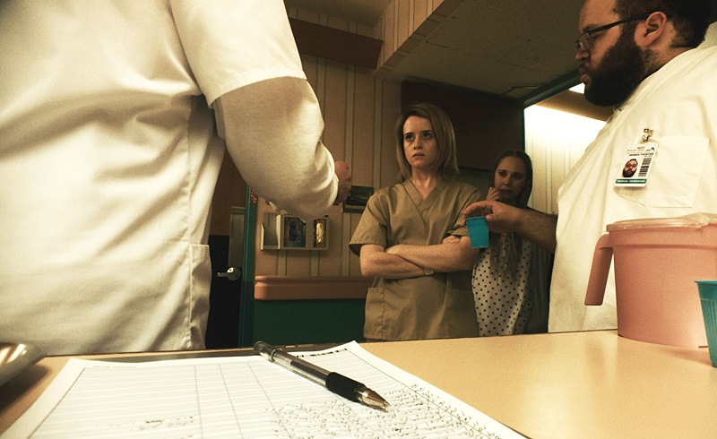 Juno Temple, Claire Foy, and Zach Cherry in Unsane (2018)
