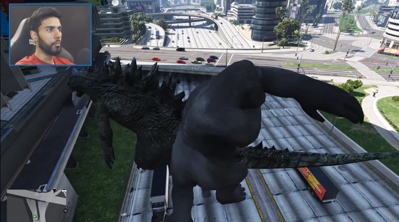 godzilla king gta V mod