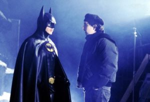 Tim Burton and Michael Keaton in Batman ritorno (1992)