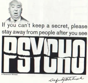 psycho spoiler poster hitchcock