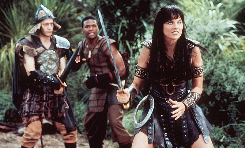 Ted Raimi and Lucy Lawless in Xena principessa (1995)