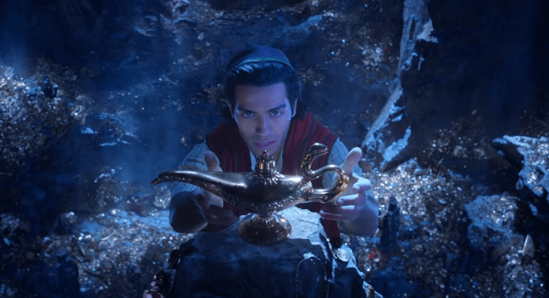 Nel teaser trailer del live action, Aladdin trova la lampada dei desideri