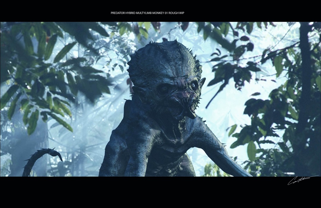 Shane Black The Predator concept scimmie