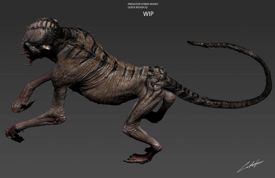 Shane Black The Predator concept scimmie