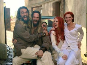 Jason Momoa, Amber Heard, Joanna Bennett e Ryan Tarran in Aquaman (2018)