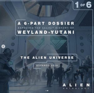 alien anthology dossier segreti Weyland Yutani