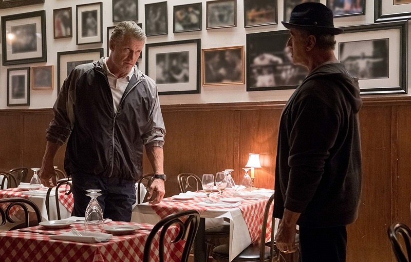 Dolph Lundgren e Sylvester Stallone in Creed II (2018)