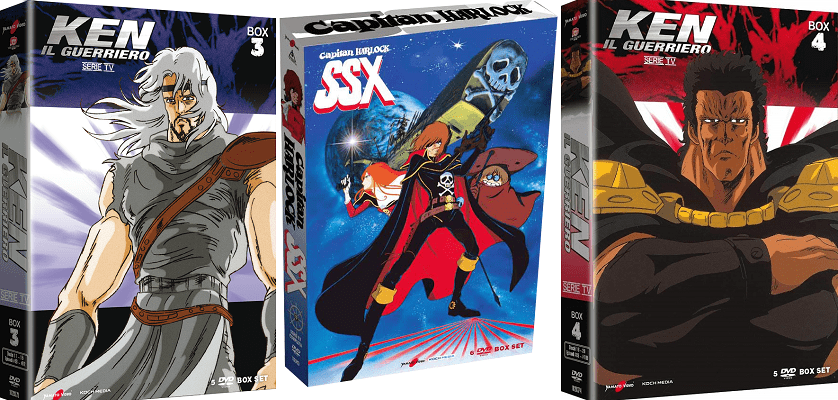 ken il guerriero box 3 e 4 + Capitan Harlock SSX DVD