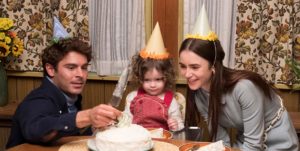 Macie Carmosino, Zac Efron e Lily Collins in ted bundy fascino film