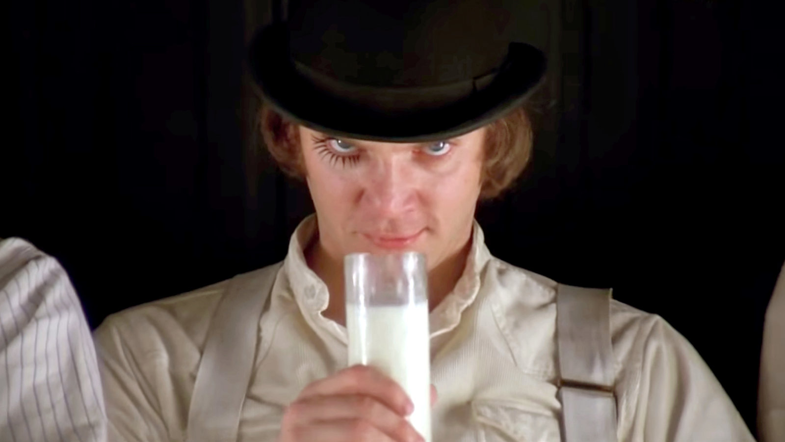 Malcolm McDowell in Arancia Meccanica 1971 film