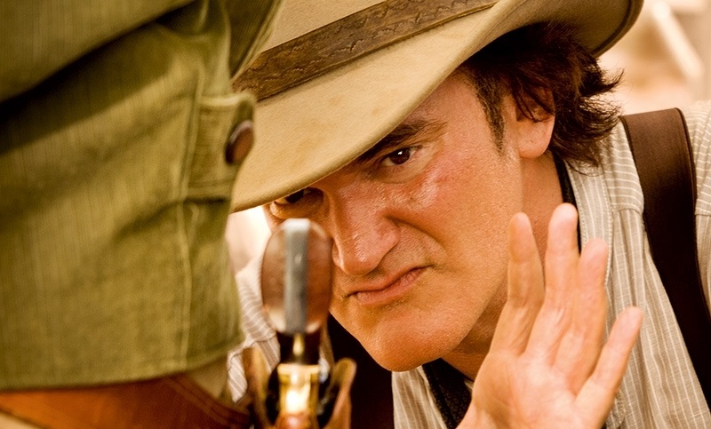 Quentin Tarantino in Django Unchained (2012) set