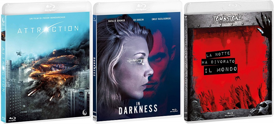 Blu-ray In Darkness + Attraction + La notte ha divorato il mondo