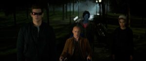 James McAvoy, Kodi Smit-McPhee, Alexandra Shipp e Tye Sheridan in X-Men Dark Phoenix (2019)