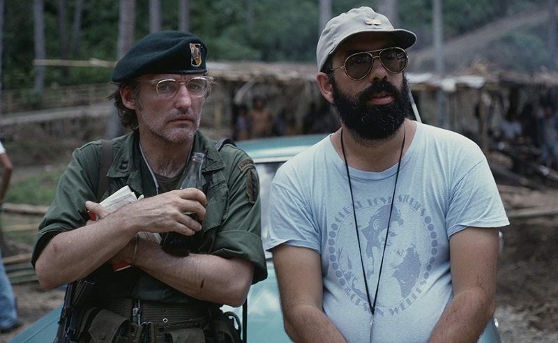 Francis Ford Coppola e Dennis Hopper in Apocalypse Now (1979)