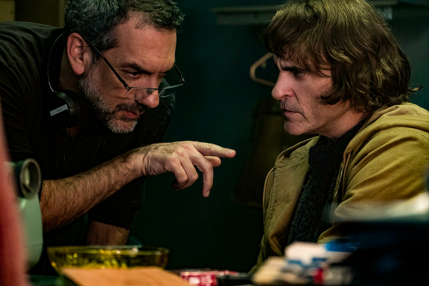 Joaquin Phoenix e Todd Phillips in Joker (2019)