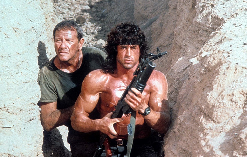 Sylvester Stallone e Richard Crenna in Rambo III (1988)