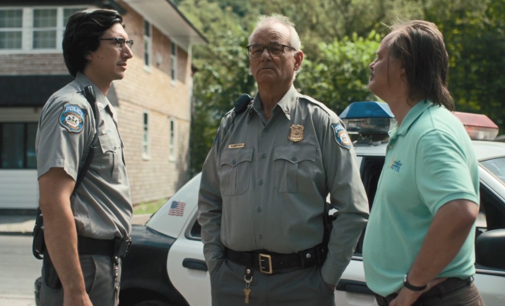 Bill Murray, Larry Fessenden e Adam Driver in I morti non muoiono (2019) Bill Murray, Larry Fessenden e Adam Driver in I morti non muoiono (2019)