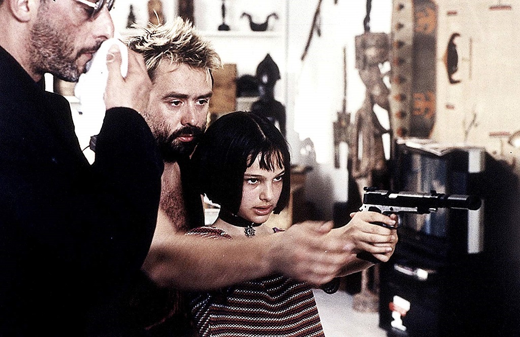 Luc Besson e Natalie Portman in Léon (1994)