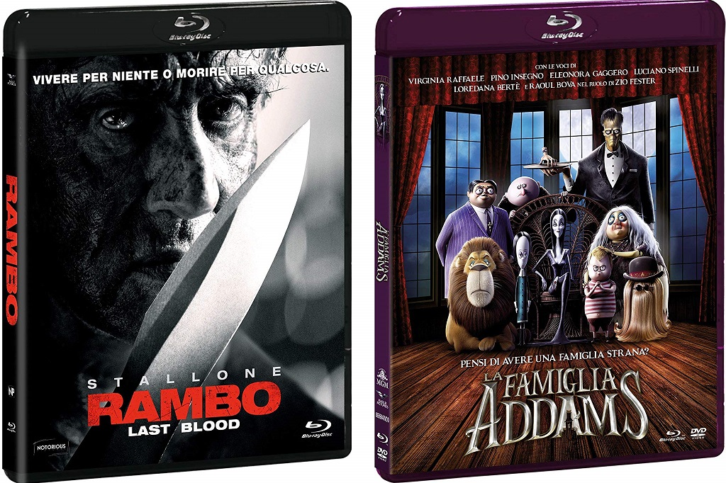 rambo last blood + la famiglia addams bluray ita