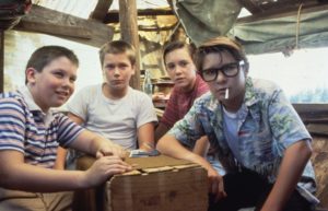 River Phoenix, Corey Feldman, Wil Wheaton e Jerry O'Connell in Stand by Me (1986)