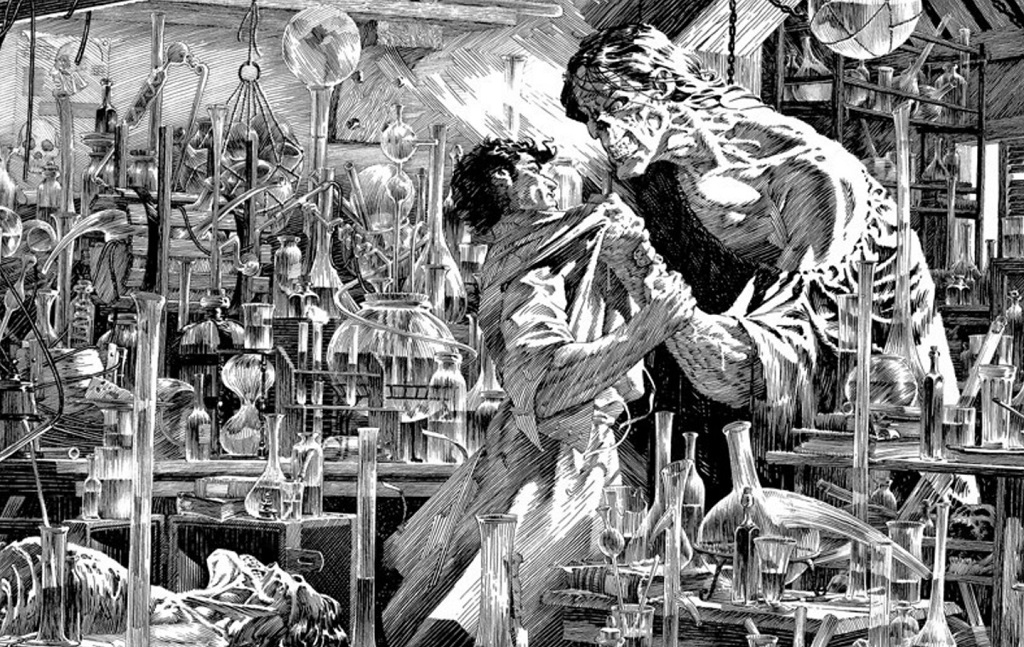 Bernie Wrightson disegno Frankenstein