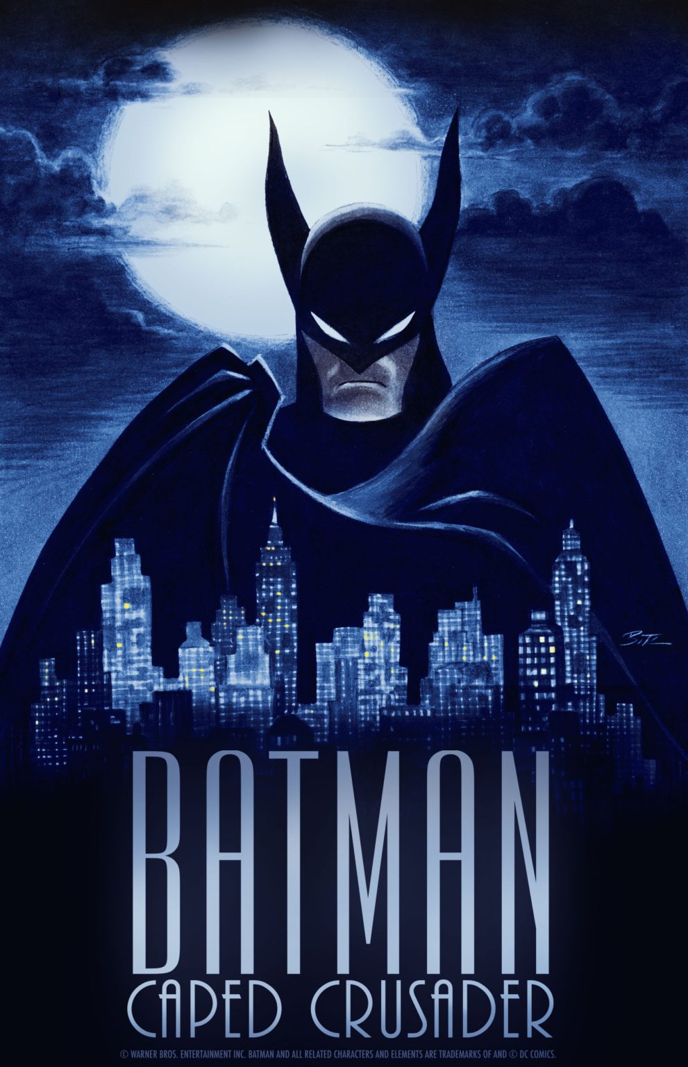 Poster Batman Caped Crusader serie HBO