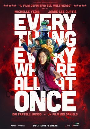 EVERYTHING, EVERYWHERE, ALL AT ONCE film poster ITA