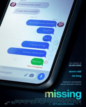 missing film 2023 poster ita