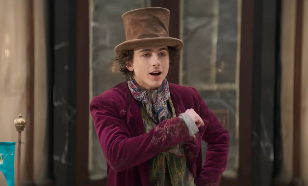 Timothée Chalamet wonka film 2023