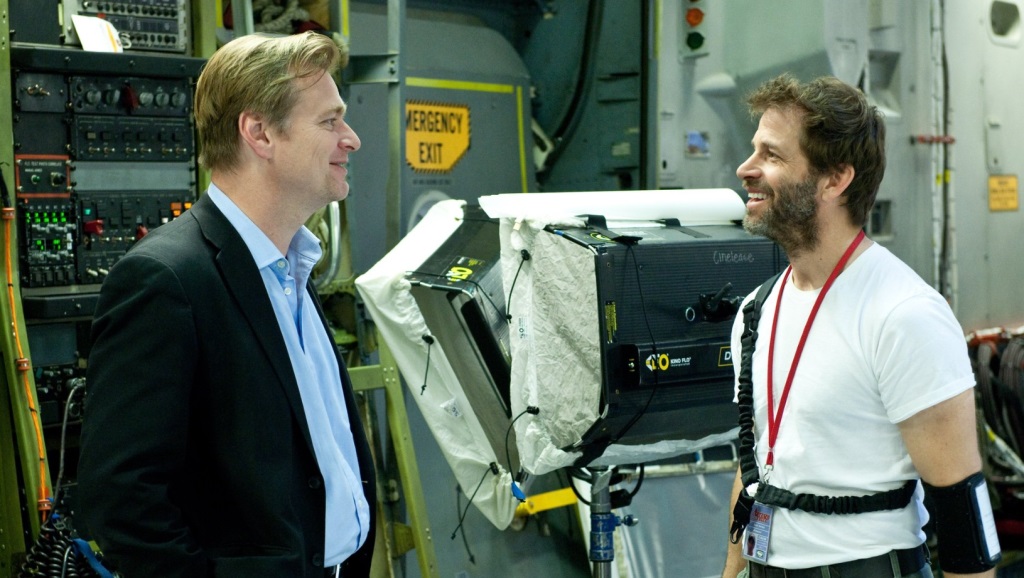 chris nolan e zack snyder set