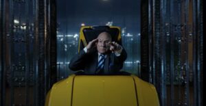 Patrick Stewart nei panni del Professor Xavier in Doctor Strange nel Multiverso della Follia