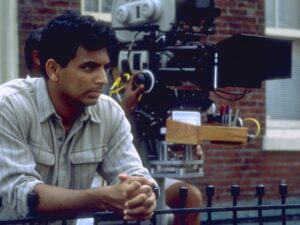 M. Night Shyamalan in The Sixth Sense - Il sesto senso (1999) set