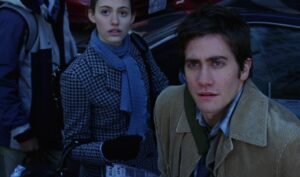 Emmy Rossum e Jake Gyllenhaal in The Day After Tomorrow - L'alba del giorno dopo (2004)