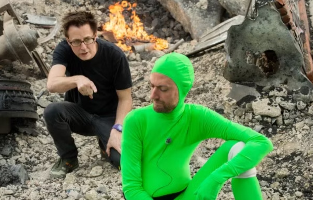 james gunn sul set