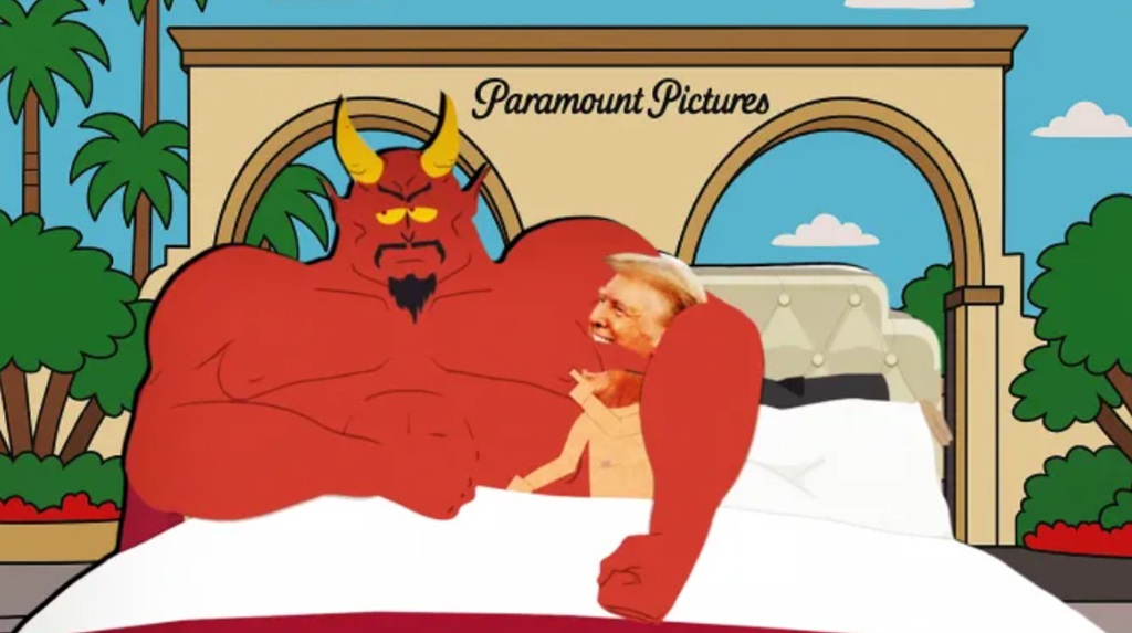 south park trump satana