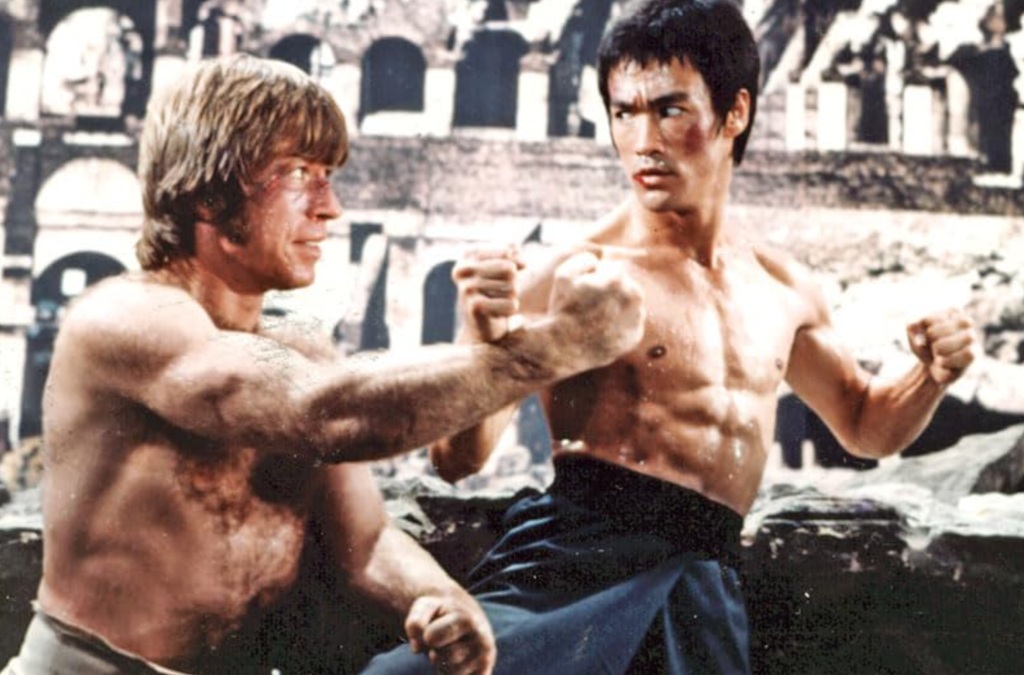 Bruce Lee e Chuck Norris in L'urlo di Chen terrorizza anche l'occidente (1972)
