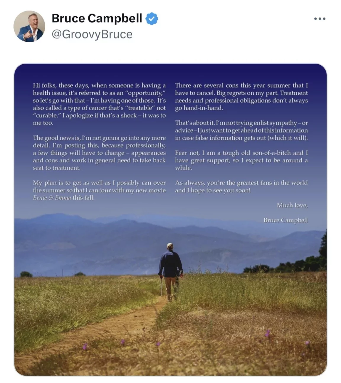 bruce campbell cancro