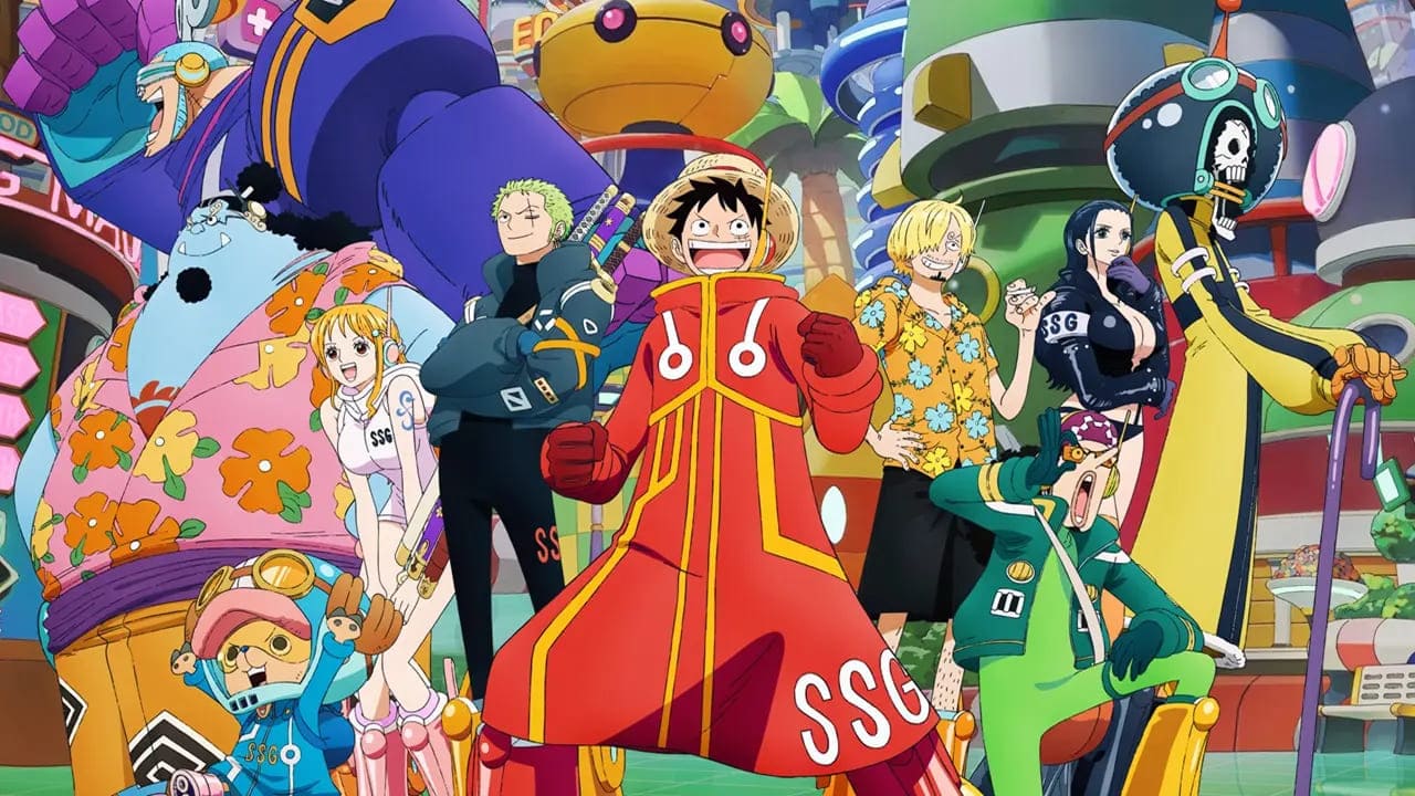 La Ciurma di Rufy nell'isola di Egghead in One Piece