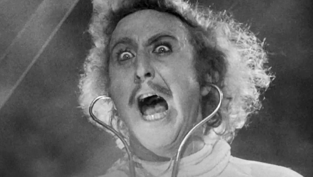 Gene Wilder in frankenstein junior film