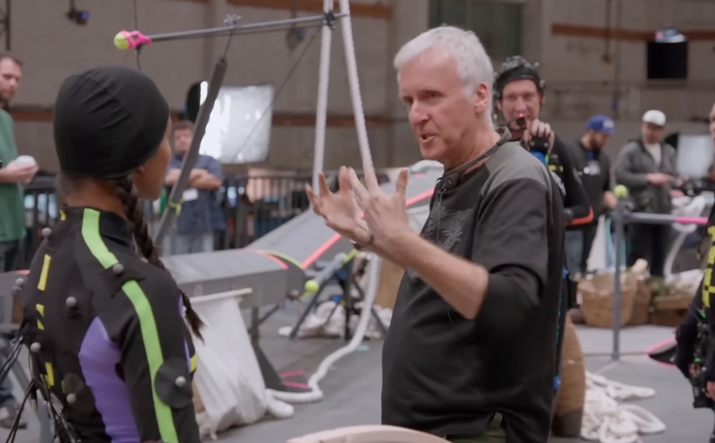 James cameron set avatar 3 film