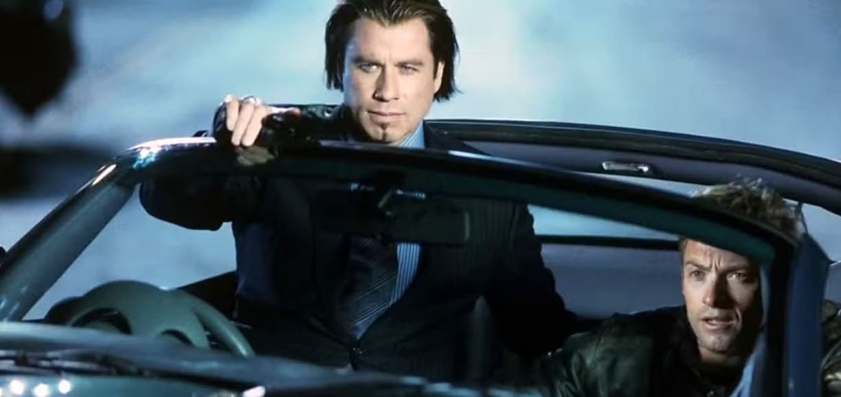 John Travolta e Hugh Jackman in Codice Swordfish