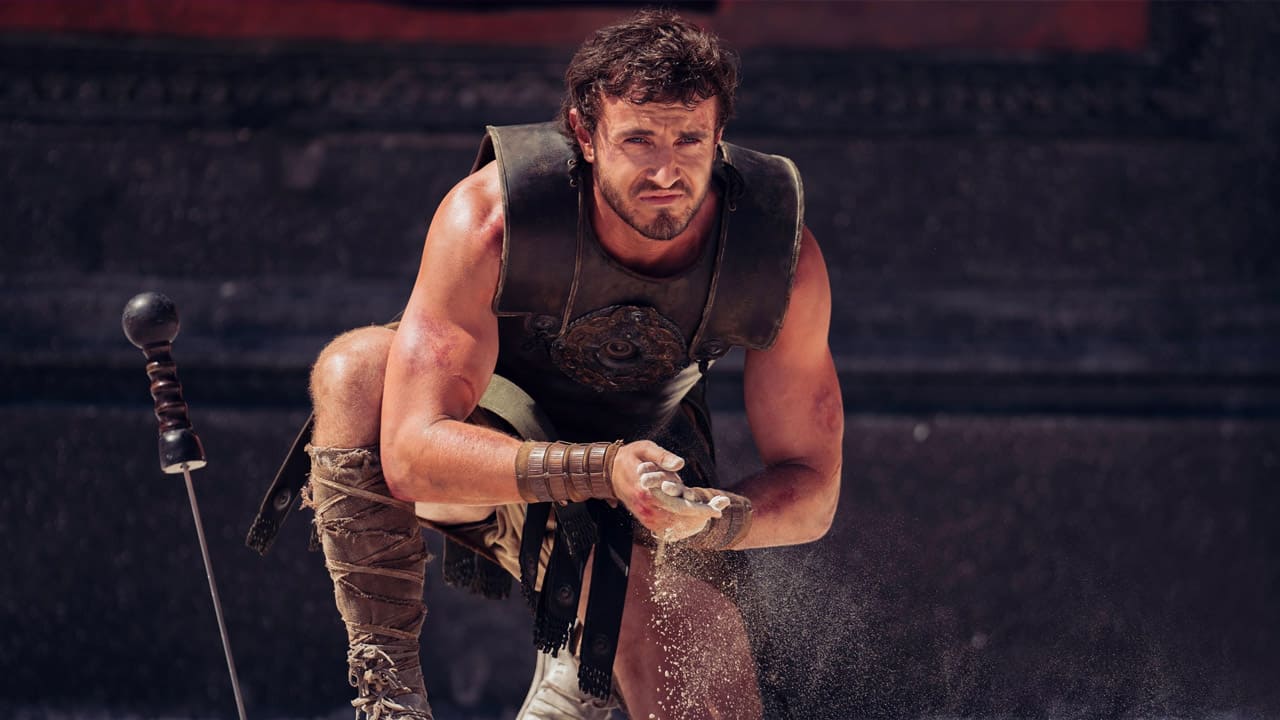 Paul Mescal in una scena di Il Gladiatore 2