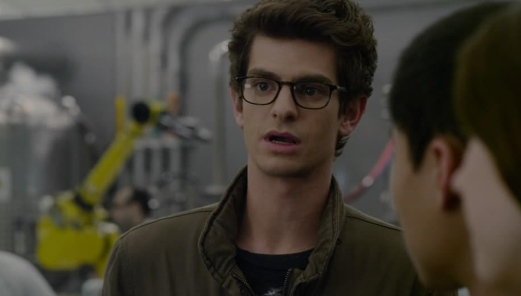 garfield peter parker in The Amazing Spider-Man (2012)