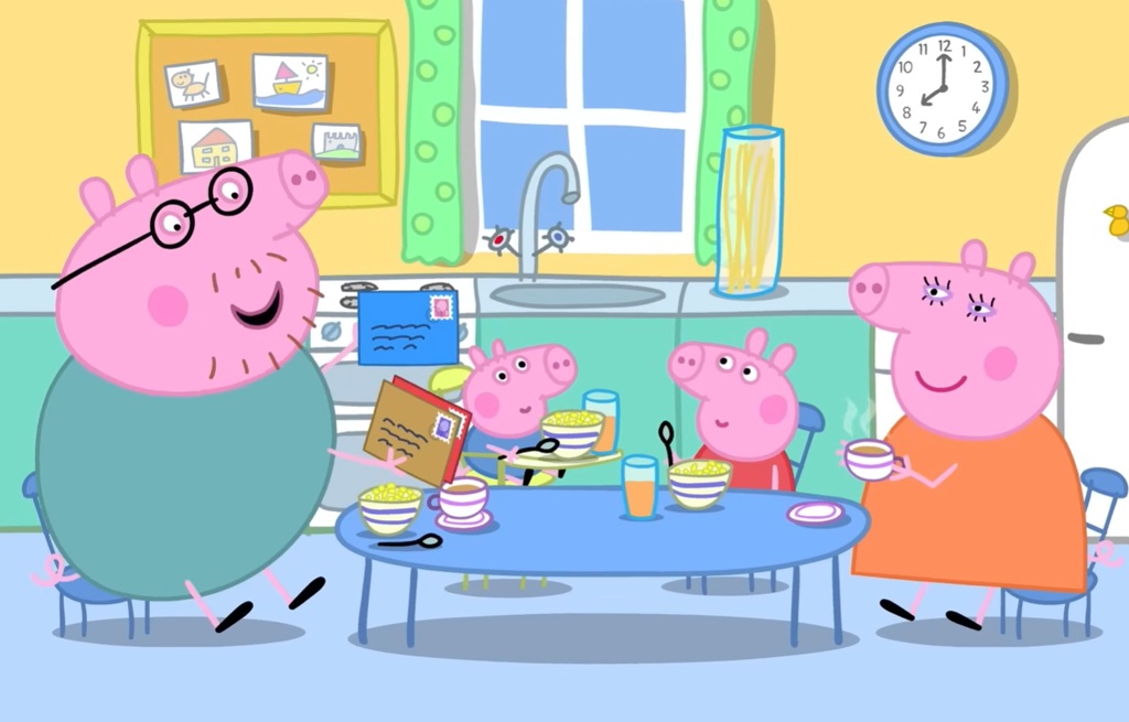 peppa pig episodio tavola